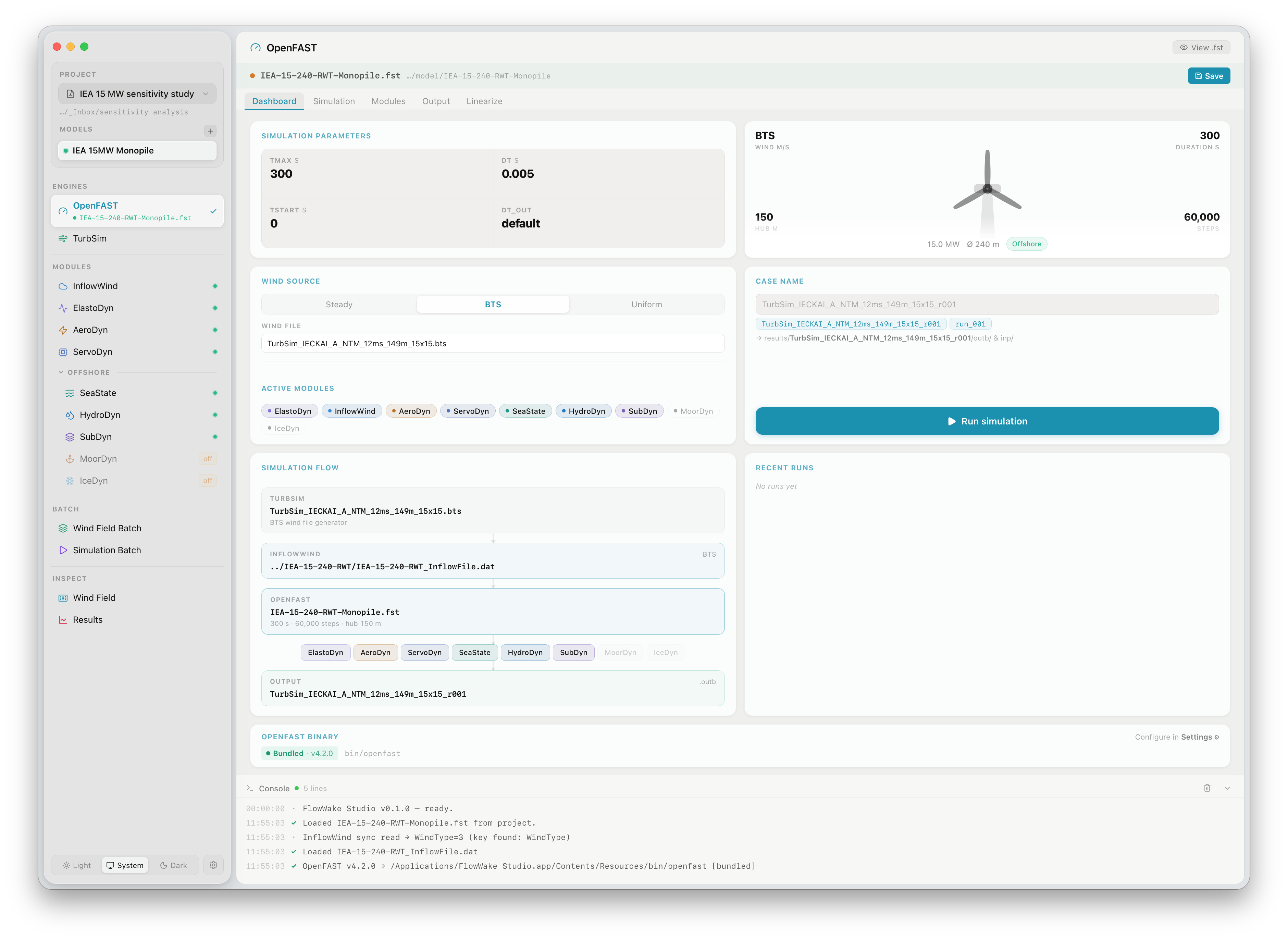 OpenFAST Dashboard